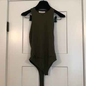Army Green Tank Bodysuit